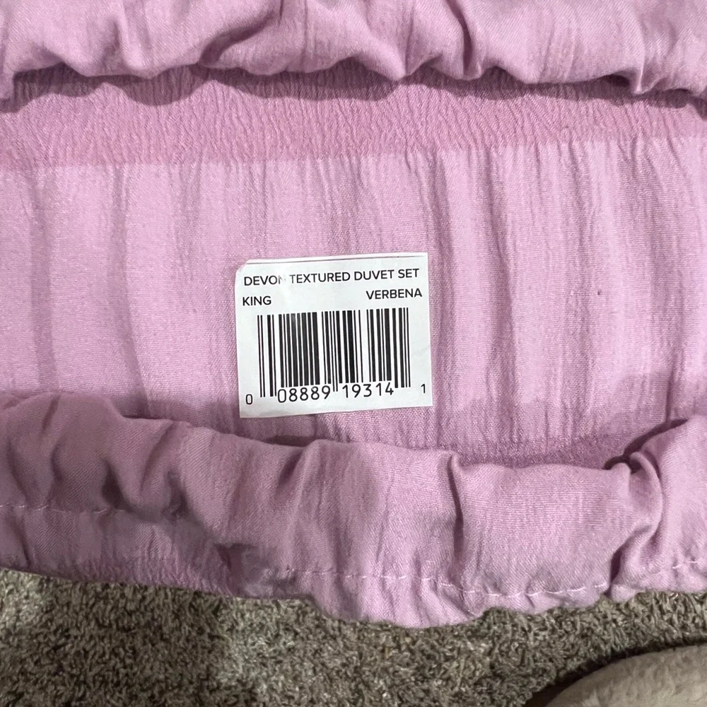 UGG Devon Textured Verbena Duvet Cover Set
